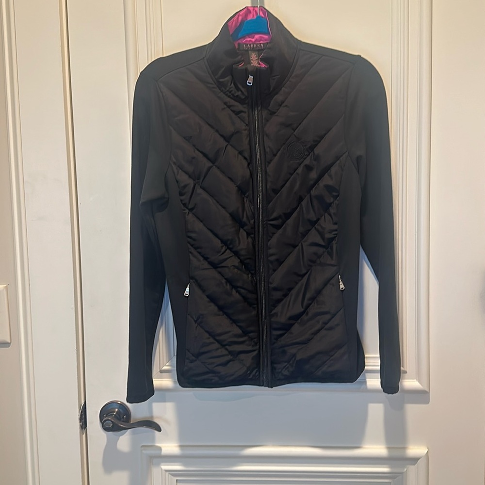 Lauren Ralph Lauren Black Label Womens Black Padded Jacket M